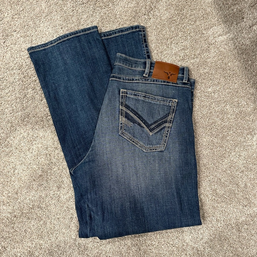 Wrangler Men's Indigo 20X No. 42 Vintage Boot Cut Jeans - 36